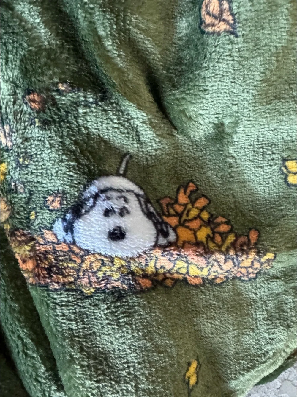 Berkshire Fall Halloween Thanksgiving Peanuts Throw Blanket Images of Snoopy